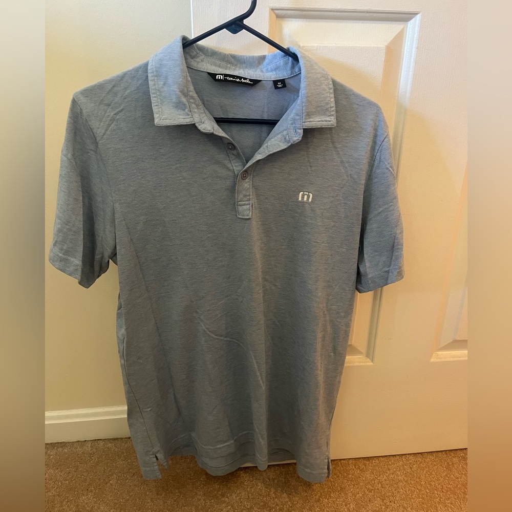 Travis Mathew Blue Golf Shirt